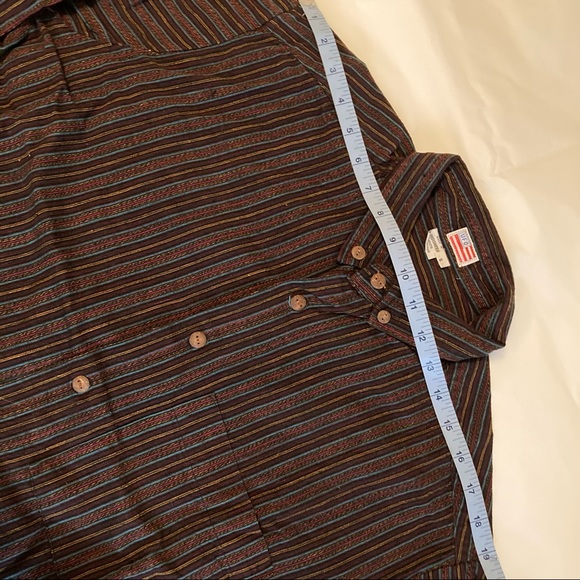 UFO Woven Striped Long-sleeved Shirt - Picture 2 of 6